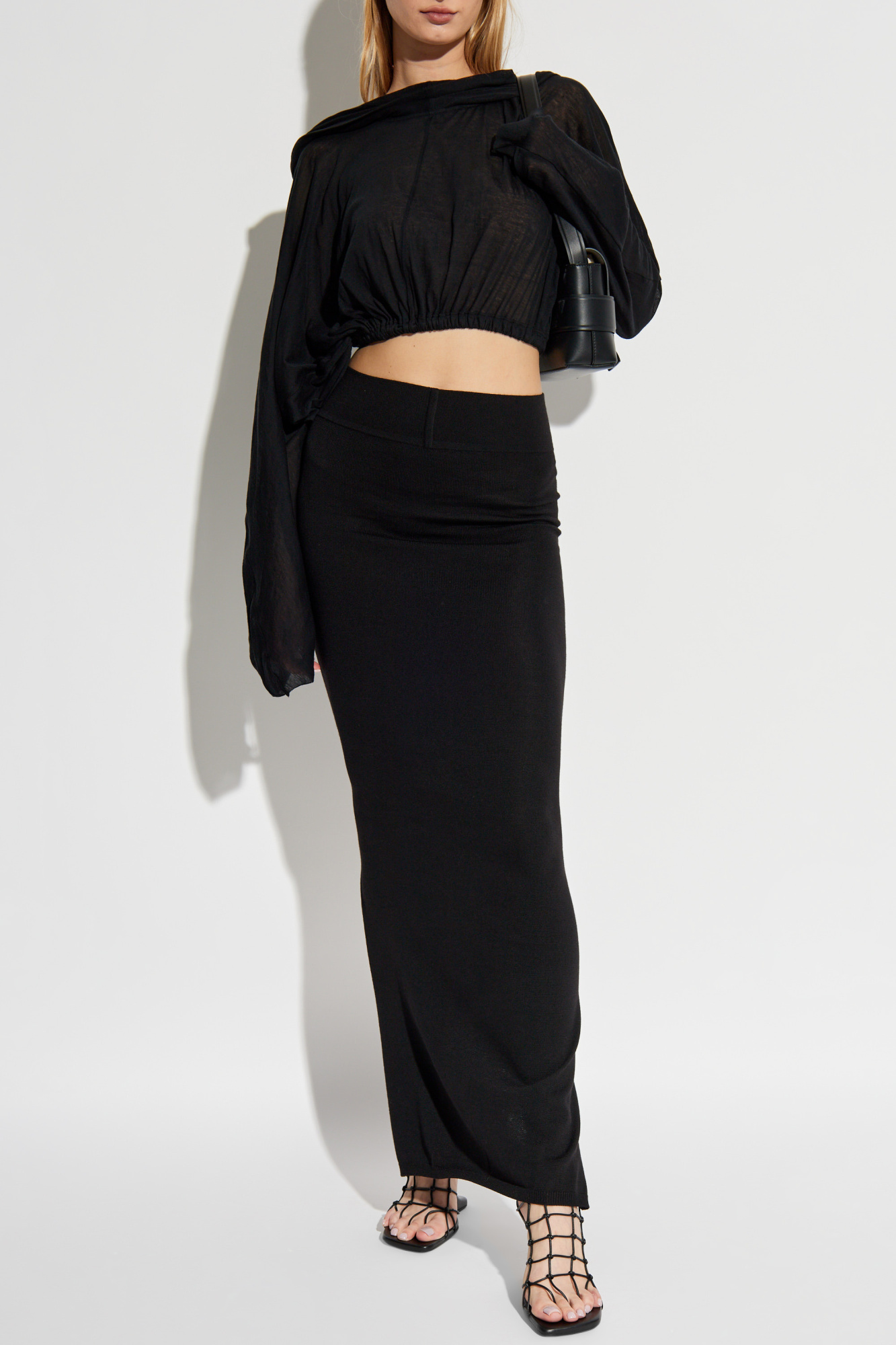 Rick Owens Top 'Cropped Hooded Tunic' | Women's Clothing